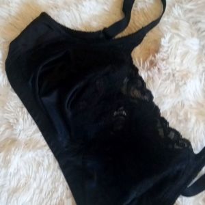NWT Black Lace Adjustable bralette